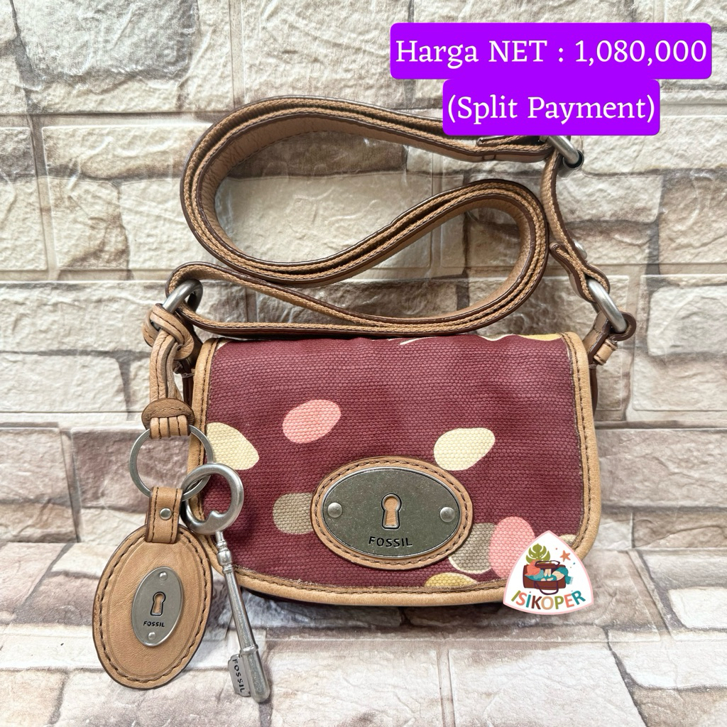 593# NET-Preloved Fossil Maddox Mini Canvas Balon