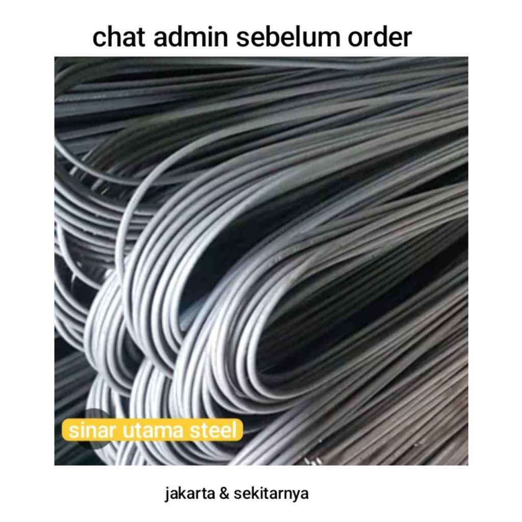 BESI BETON POLOS 8MM SNI SERTIFIKAT / BESI BETON 8 MM POLOS SNI SERTIFIKAT