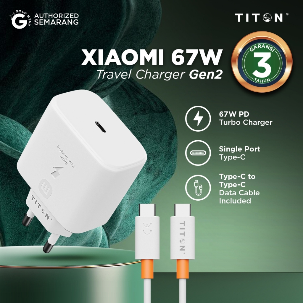 TITON TRAVEL CHARGER XIAOMI 67W PD