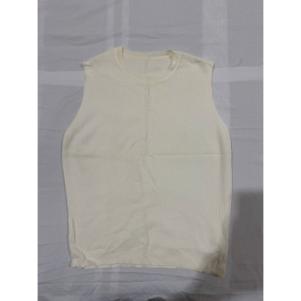 UNISEX Waffle-Knit Sweater Vest