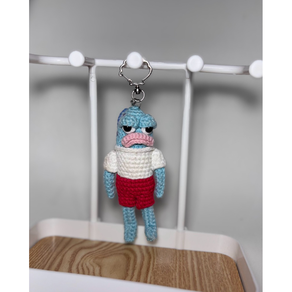 [Showii] Amigurumi Gantungan Kunci Bikini Bottom Buddies Rajut | Crochet Bikini Bottom Buddies