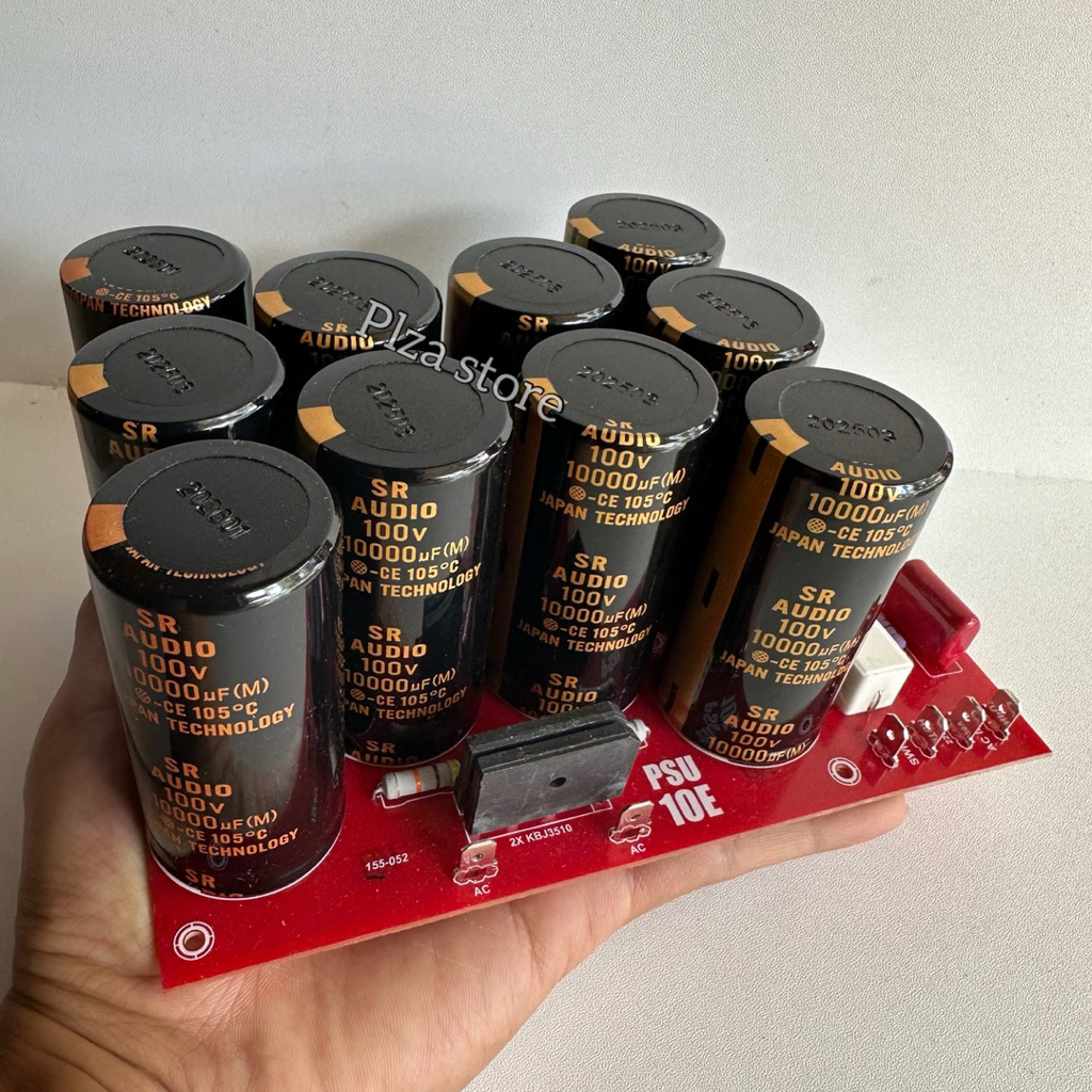 Psu isi 10 elco 100v 10000uf SR AUDIO Kualitas super original isi full Lengkap Softstart sudah free 