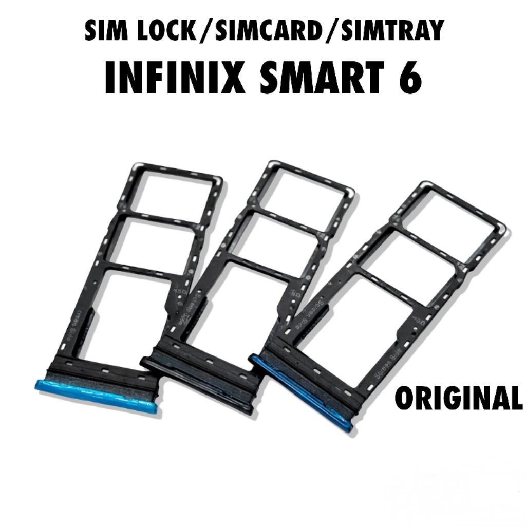 Simtray infinix smart 6 X6511 original pengganti SIM tray / SIM card slot infinix smart 6 sim lock