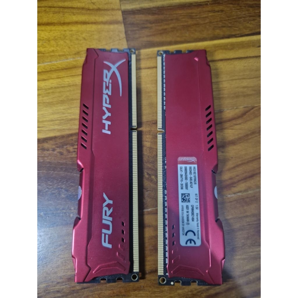 KINGSTON HyperX Fury DDR3 8GB (4x2) 1866 Ram memory