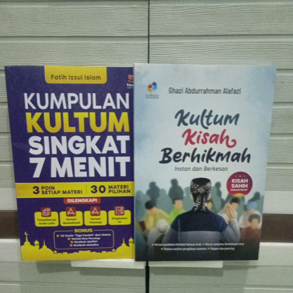 paket 2 Buku kultum kisah berhikmah + kumpulan kultum singkat 7 menit