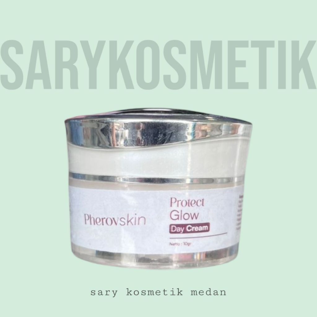 ic] PHEROVSKIN protect glow day cream 10 gr with spf 35 pa +++ glowing skin