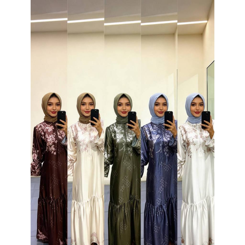 HEAVENLIGHT DRESS SIMPLA CASUAL ELEGAN (DRESS ONLY) - GAMIS SILK - DRESS MANIS