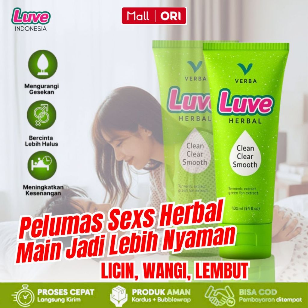 LUVE Pelumas Gel Seks Pria & Wanita 50ml Bottle - Lubricant Water Based Sex