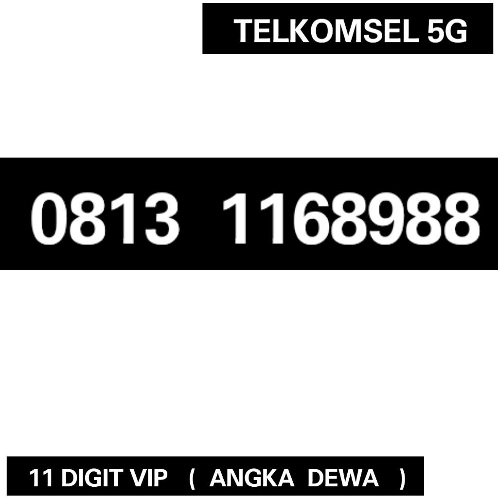 SIMPATI 1689 SIMPATI 1168 SIMPATI 8988 SIMPATI 168 NOMOR CANTIK SIMPATI 4G 5G 11 DIGIT - 11 ANGKA