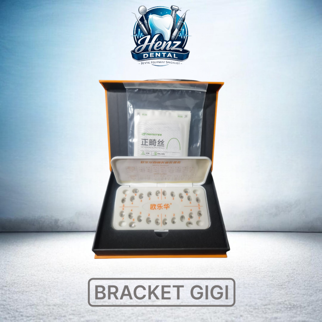 Bracket Gigi Self-Ligating Ortodontik Metal Premium Set Lengkap + Archwire Protect