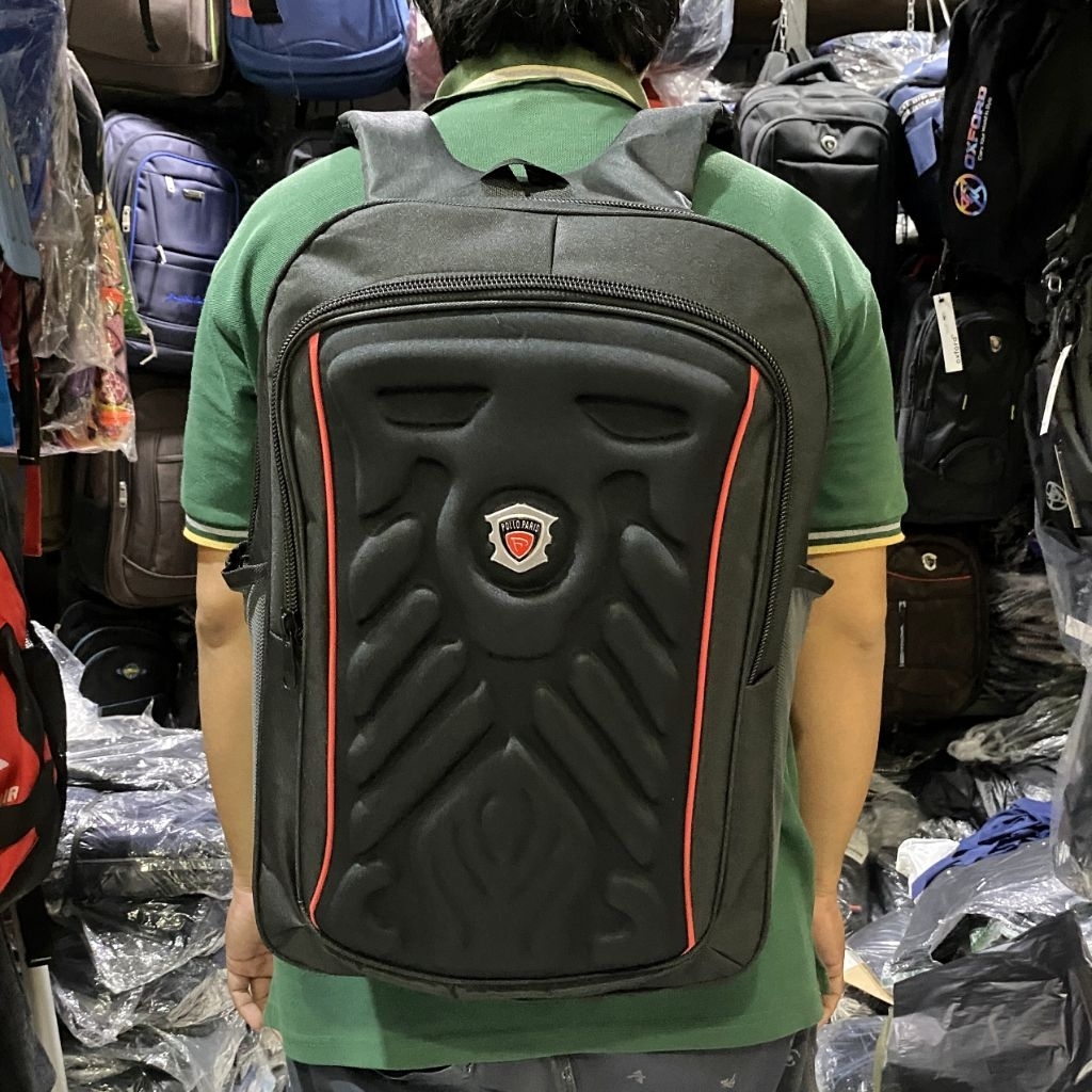 HGT Pollo Paris Embos W Embos P Ransel Sekolah Pria Wanita Tas Laptop