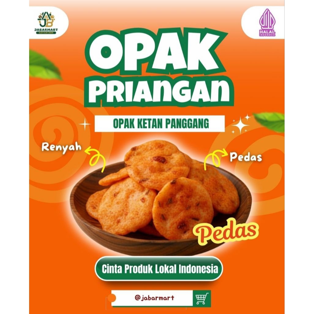 Opak Ketan Panggang | Opak Rasa Pedas | Opak Oven | Opak Crispy | Rice Crispy |  Opak Mini | Opak Ko