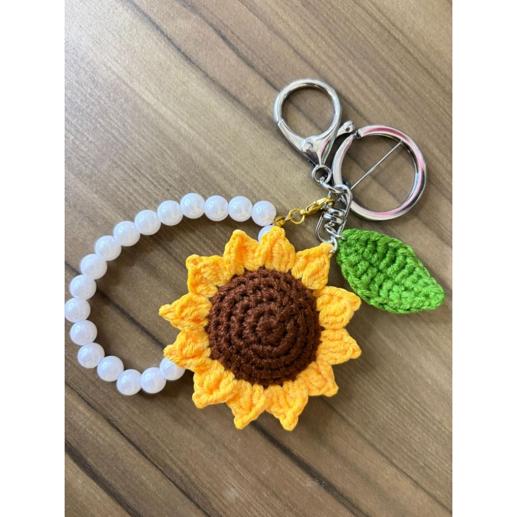 Ready Stock Sun Flower Crochet | Tulip Flower Crochet | Flower | Crochet | Gantungan Kunci | Key Cha