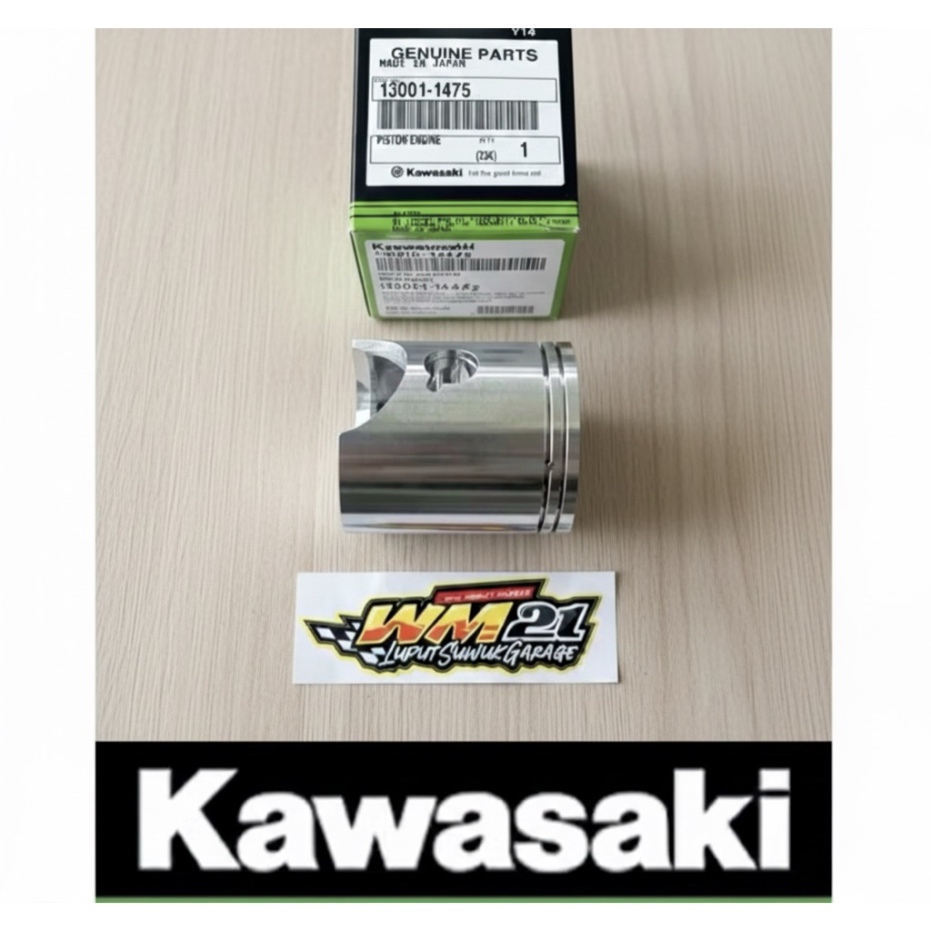 13001-1475 Piston Seher Ninja R RR 150 Original Kawasaki KGP Pen 15 - Seher Ninja 150 R RR Ori Japan