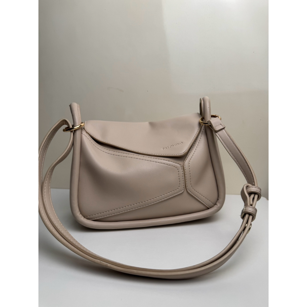 Palomino Lennon Shoulder Bag Cream Sling Bag Wanita Preloved