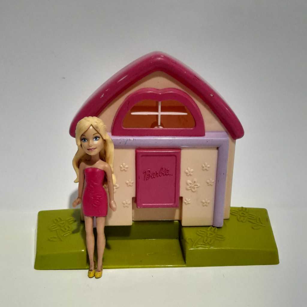 Set Diorama Rumah Barbie Mcd dan Figure Barbie Mattel (Second)