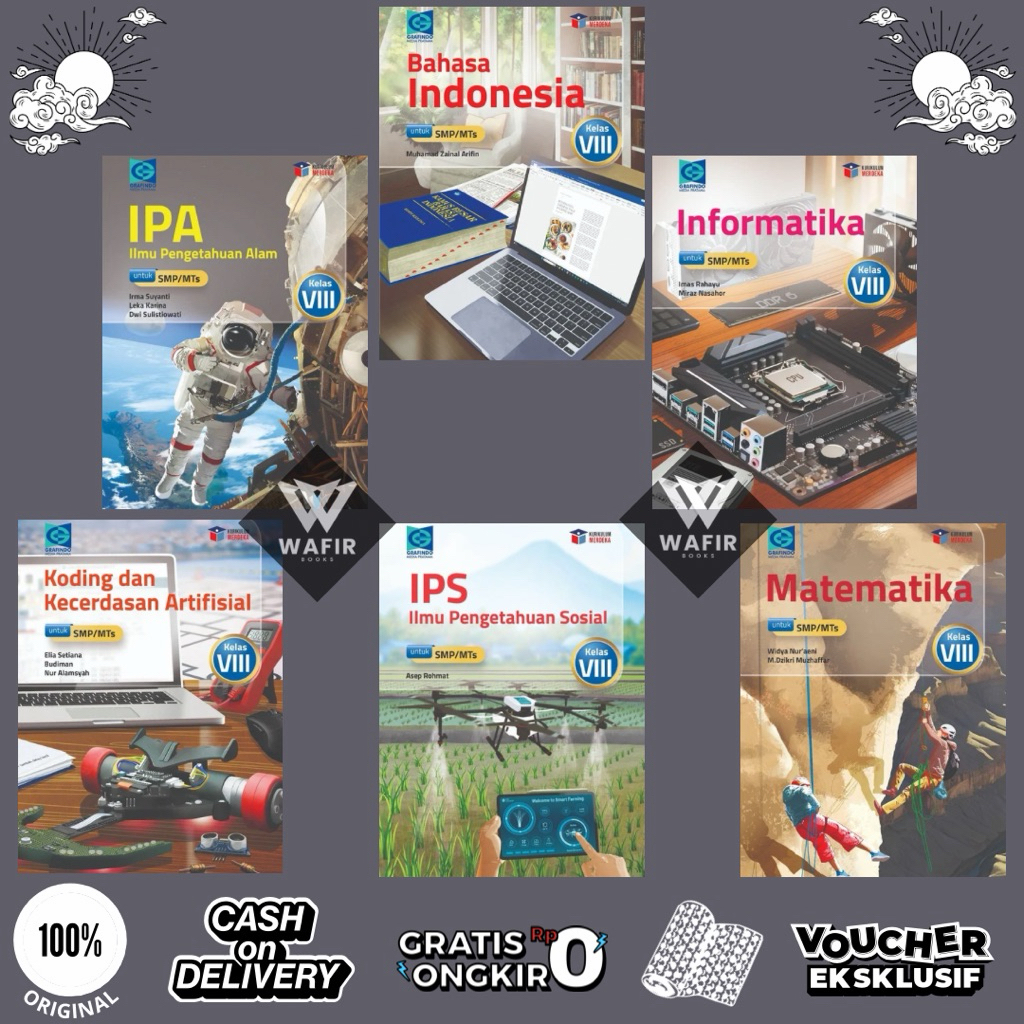 Buku Grafindo kelas 8 SMP/MTS Kurikulum Merdeka Penerbit Grafindo Media Pratama
