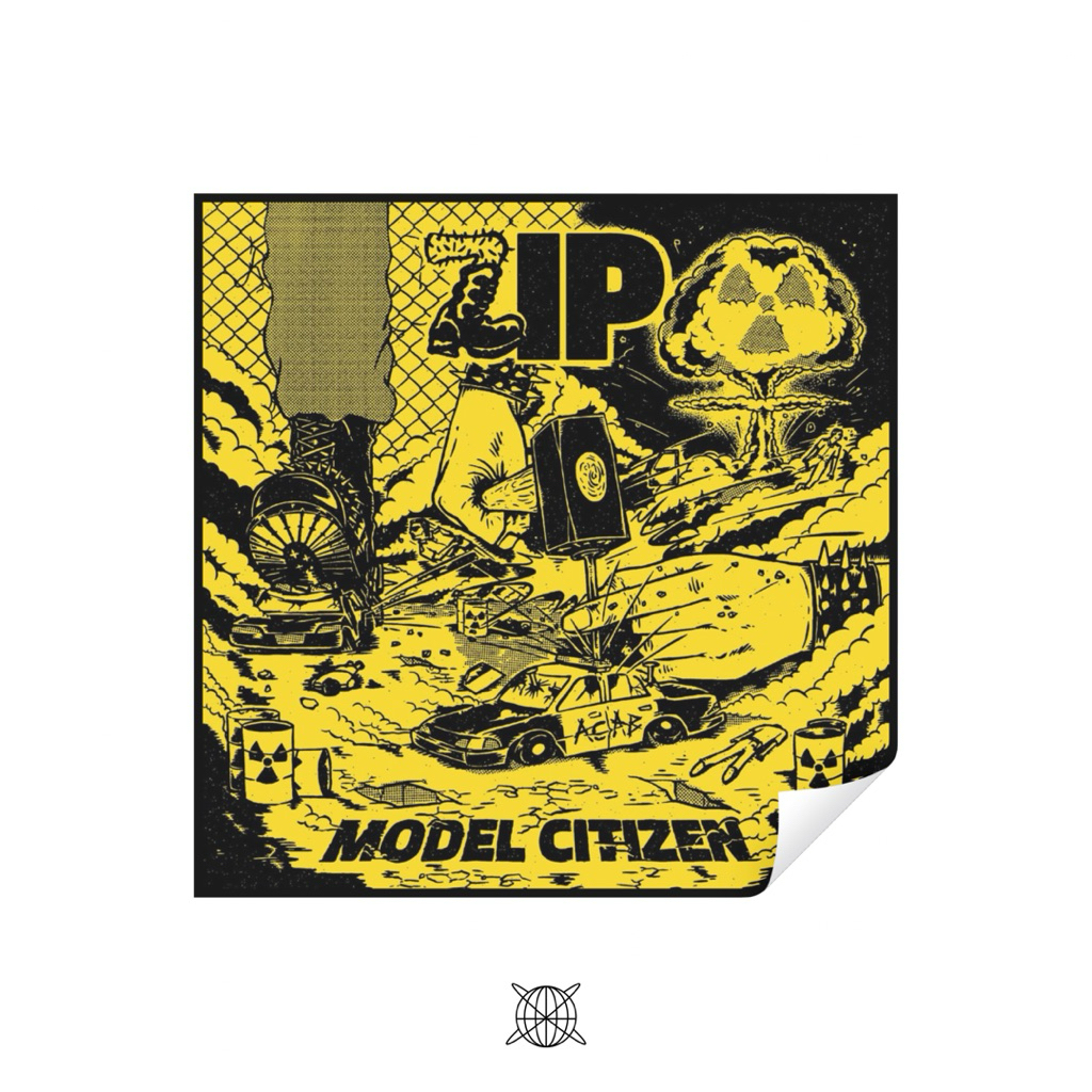 Sticker Vinyl Band Zip Hardcore | Stiker Vinyl Hardcore Band