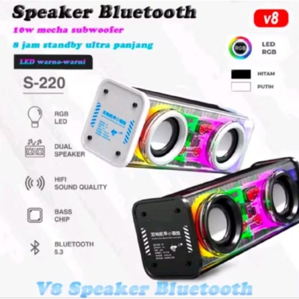 promo obral speaker tws RGB v8 / speaker v8 RGB / speaker bluetooth v8 RGB / speaker bluetooth subwo
