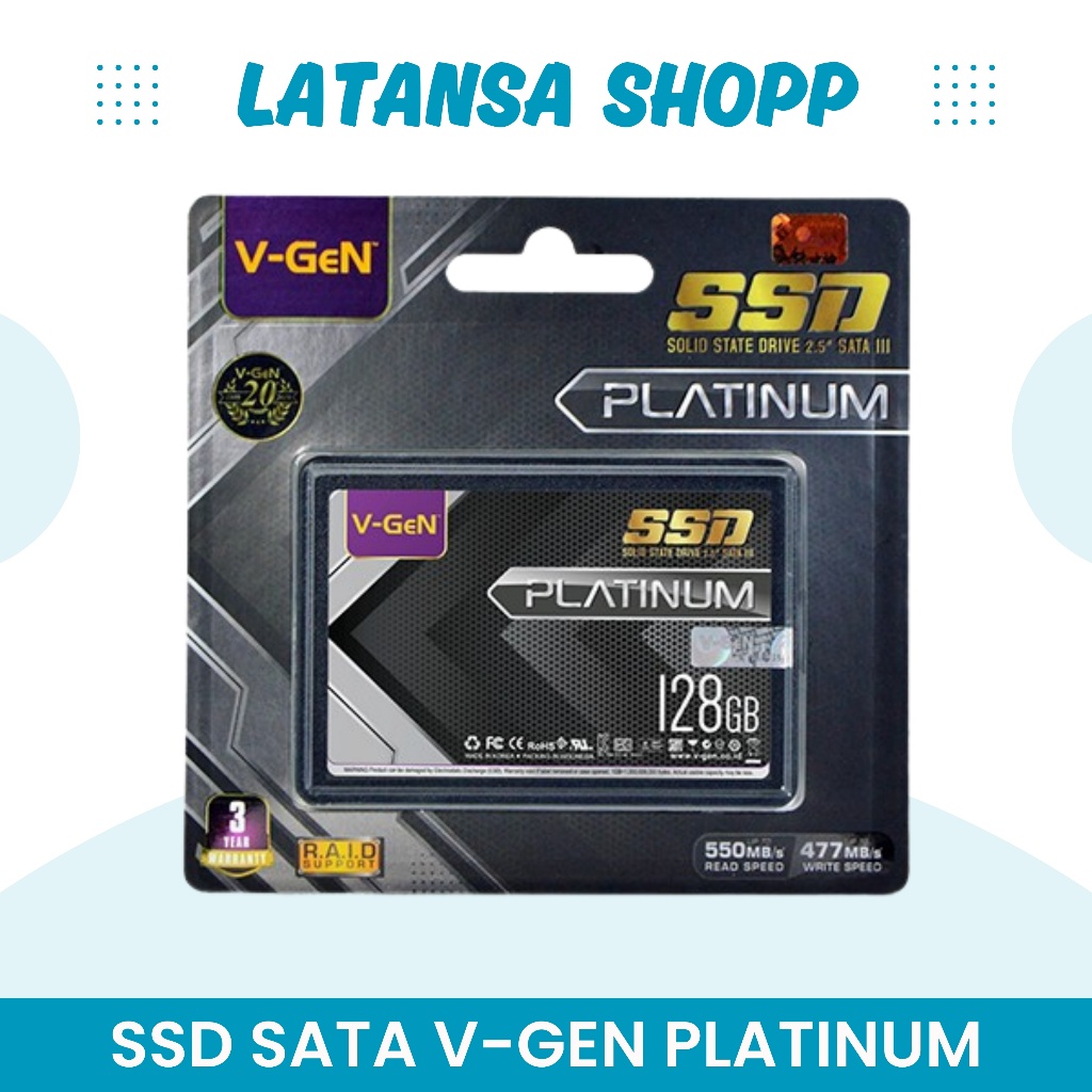 SSD VGen Platinum / Rescue 128 GB Garansi Resmi