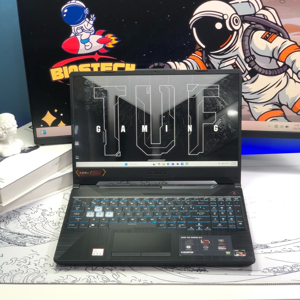LAPTOP ASUS TUF Gaming A15 FA506NF AMD RYZEN 5-7535HS NVIDIA RTX 2050 4GB RAM 8GB SSD 512GB 15,6"in 