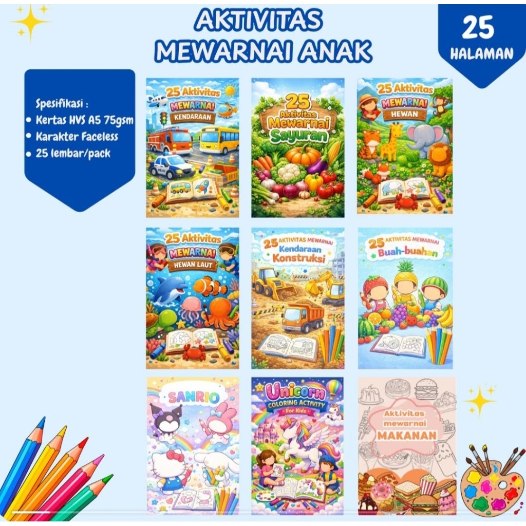 Worksheet mewarnai anak 3+ | worksheet mewarnai anak | Lembar mewarnai anak | Aktivitas mewarnai ana