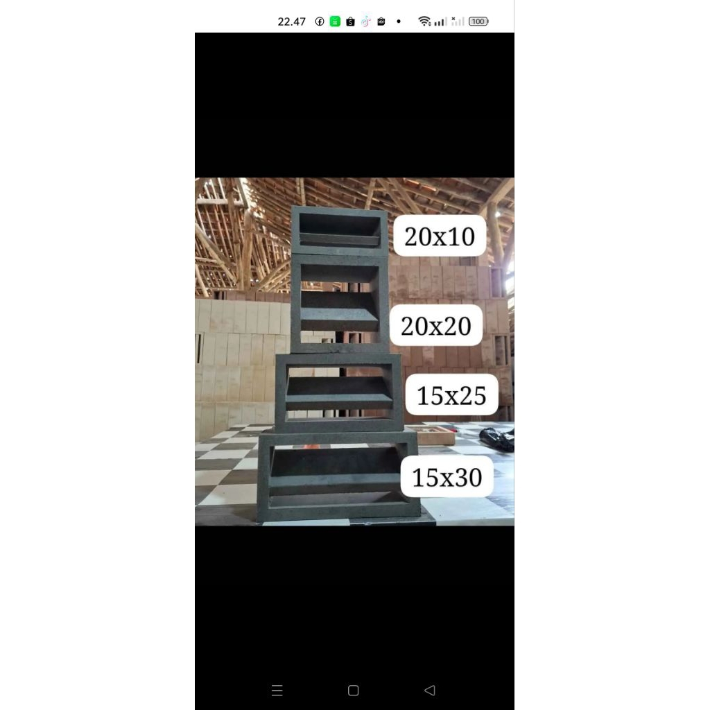 Roster Beton Minimalis Modern Ventilasi Udara Rumah Minimalis