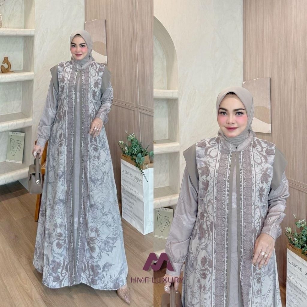 Gamis Sesha Dress ori HMF Luxury