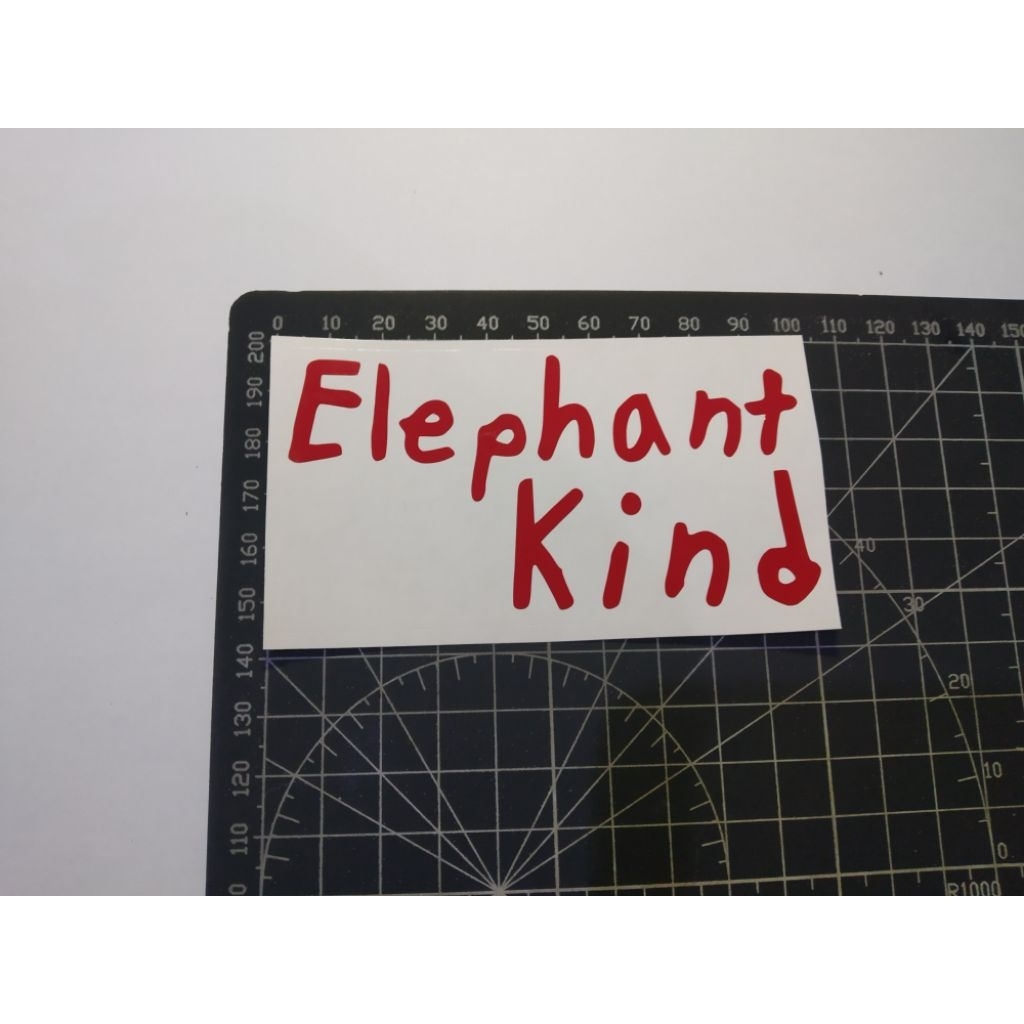 stiker cutting elephant kind