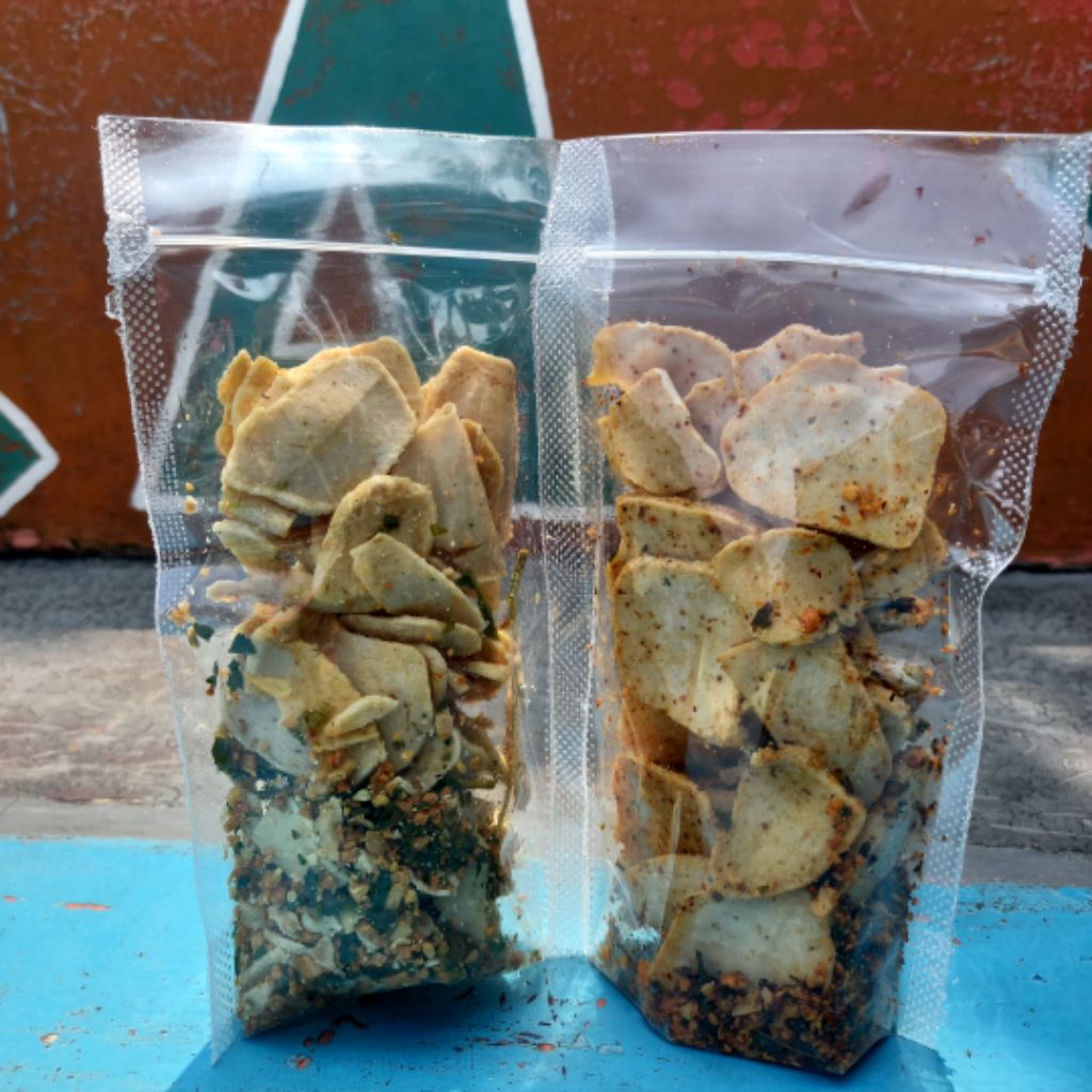 Basreng asin & pedas daun jeruk