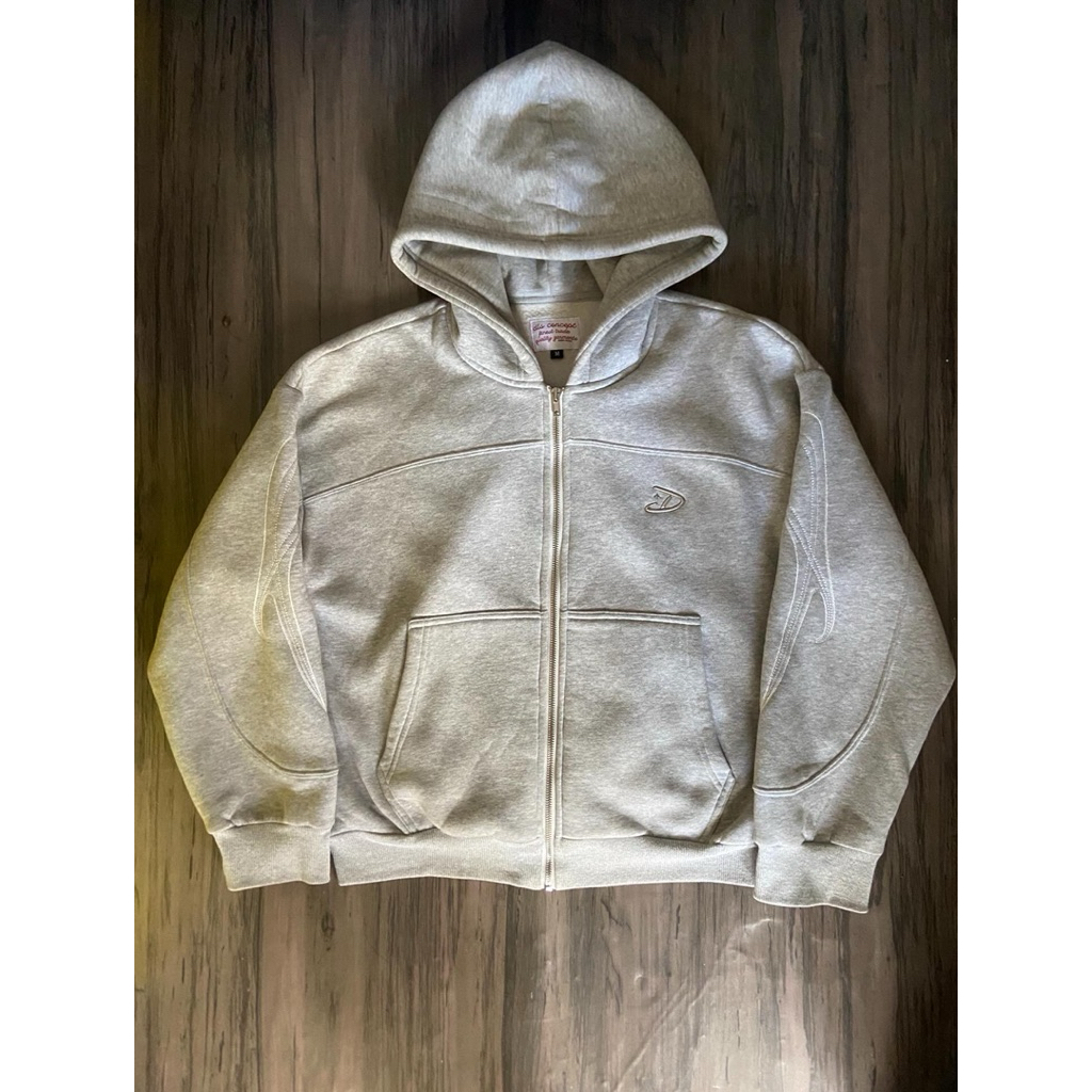 ZIP HOODIE GREY DUST LA STELLA BLUE 100% ORIGINAL