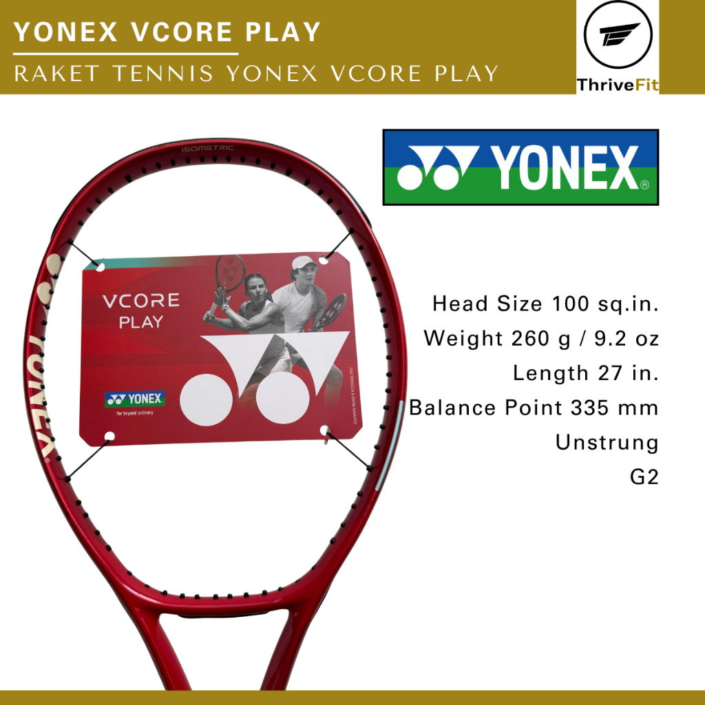 YONEX VCORE Tennis Racket / Raket Tenis Yonex Vcore