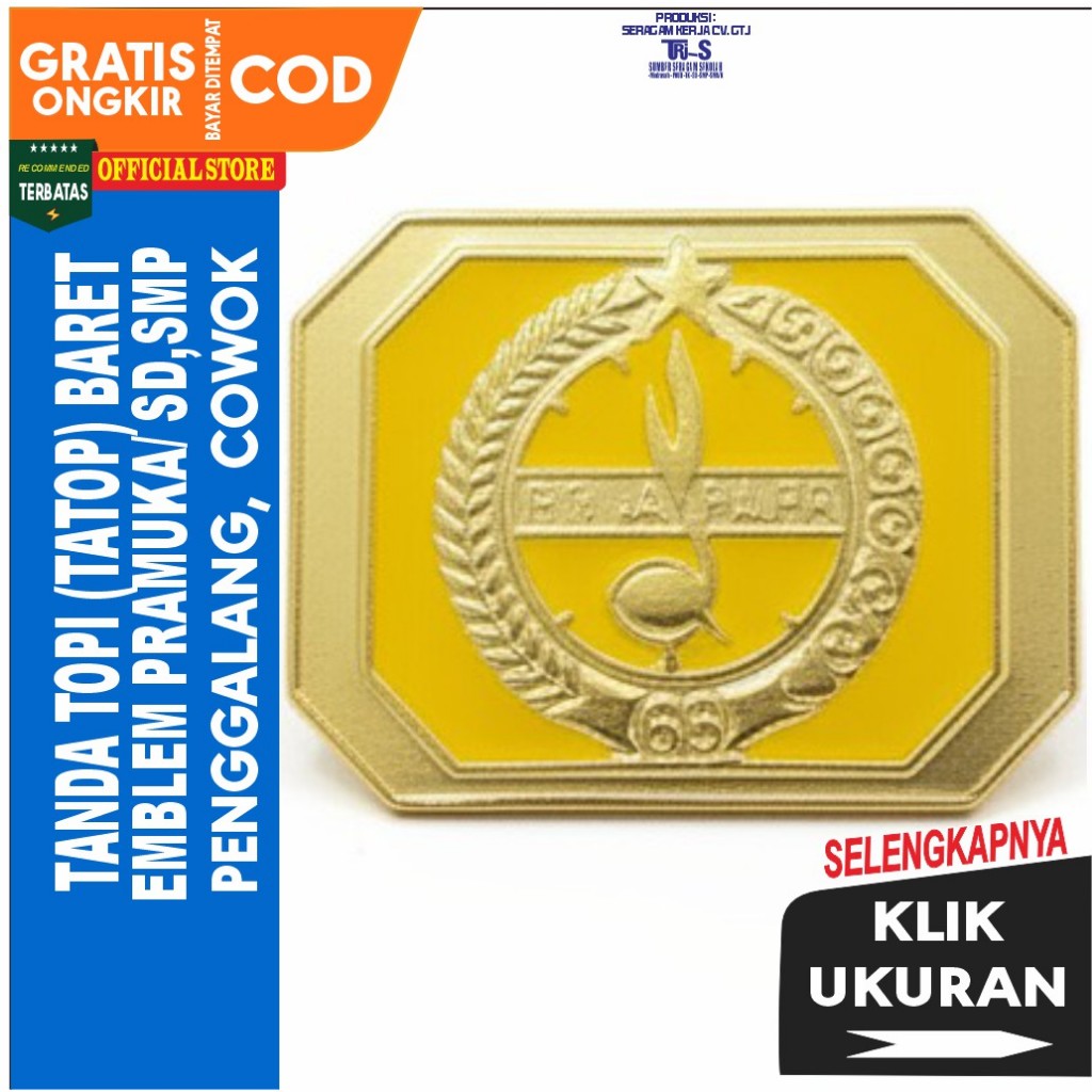 Tatop Pramuka Penegak | Tatop | Emblem Tanda Topi Pramuka Penegak | Pin Tanda Topi Pramuka Penegak |