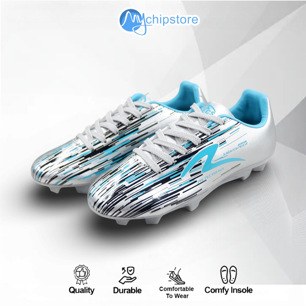 Sepatu Bola Anak ORIGINAL SPECS LIGHTSPEED REBORN JR FG Silver
