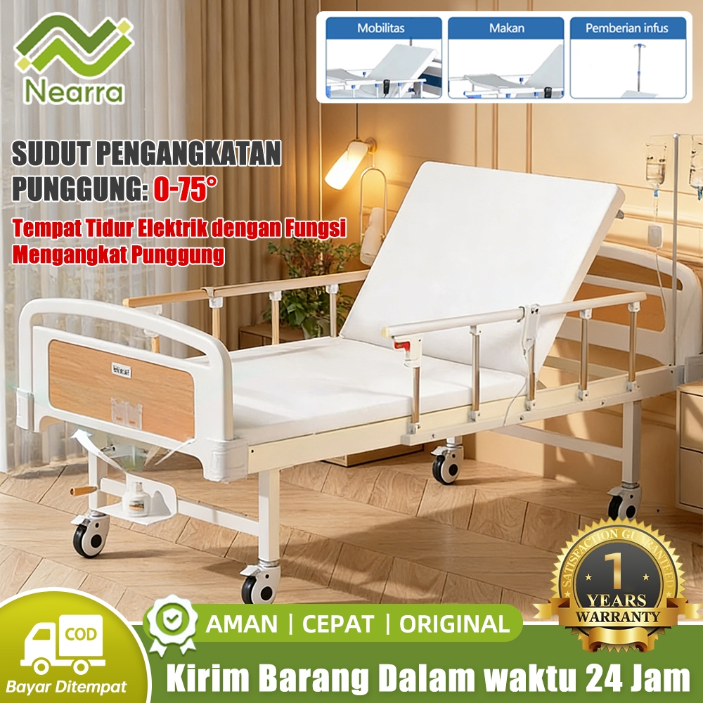 Bed Pasien Rumah Sakit Elektrik - Bed Pasien Elektrik Kupu Kupu - Bed Pasien ICU - Tempat Tidur Ruma