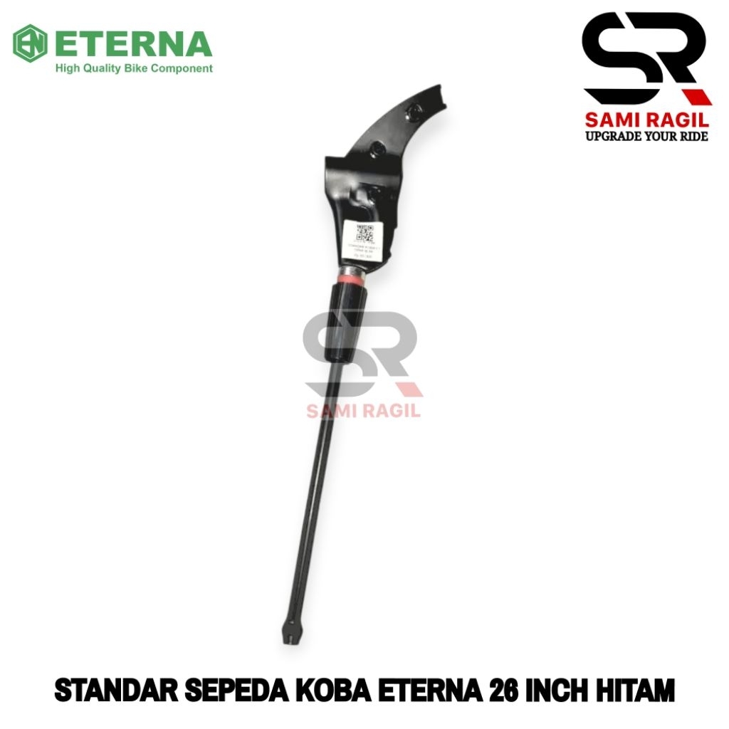 STANDAR SEPEDA KOBA ETERNA MTB FEDERAL 26 INCH 26" MODEL JEPIT BAUT DI FRAME SAMPING JAGANG HITAM