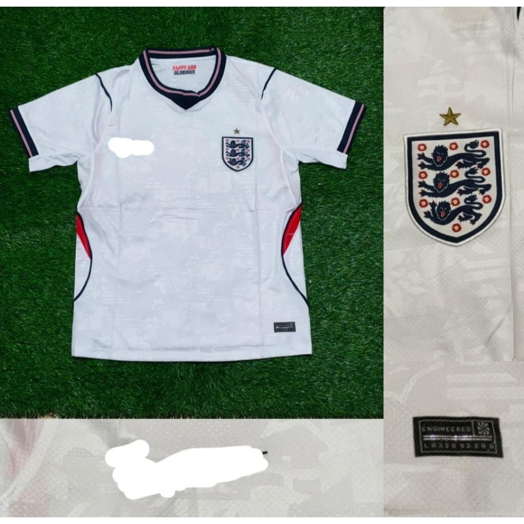 Jersey Kaos Baju Sepak Bola Dewasa Timnas Tim Nasional Inggris England English British Home Away 3rd