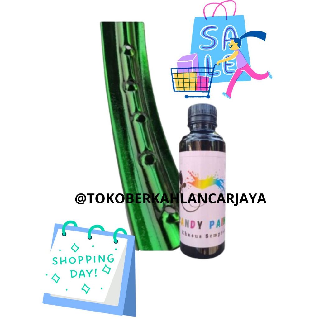 (SEMPROT) 250 ML CANDY PAINT CAT CHROME CANDY PAINT / PEWARNA LOGAM SEMPROT KACA,ACRYLIC BODY MOTOR