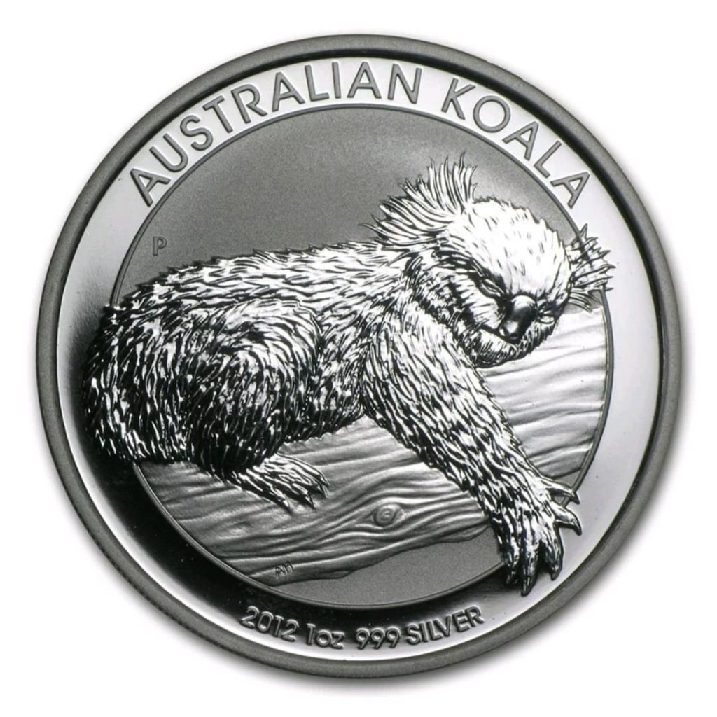 Koin Perak Silver Coin Australia Koala 1 Oz 2012 Fine silver
