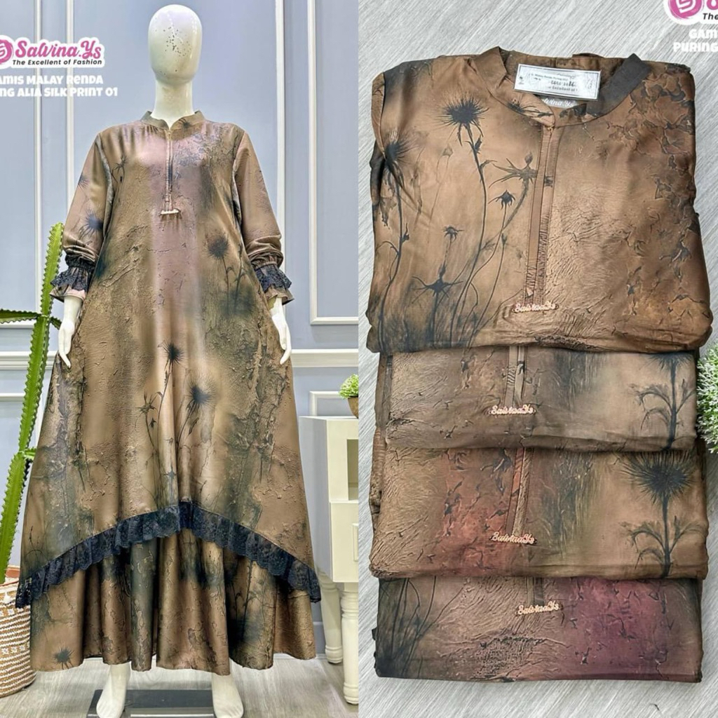 Gamis salvina julia silk renda