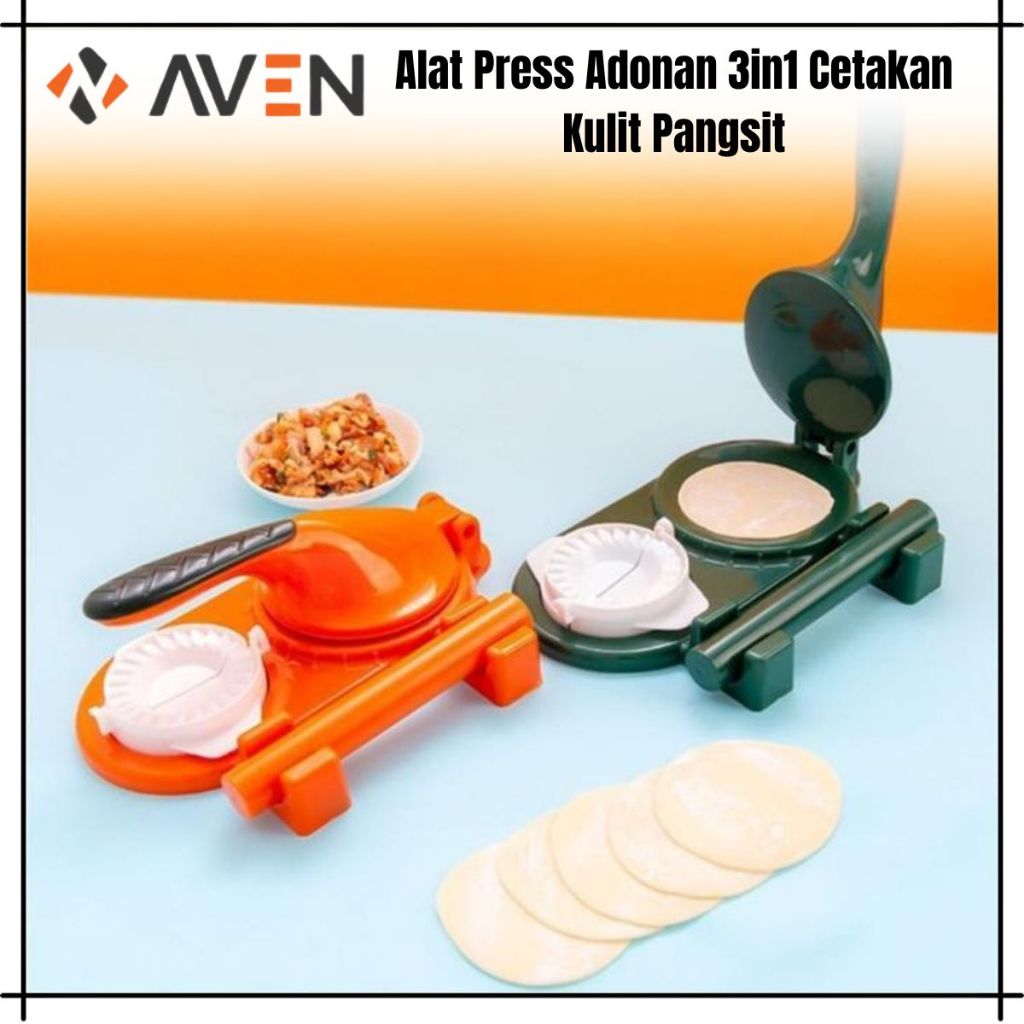Alat Press Adonan 3in1 Cetakan / Original Alat Press Kulit Pangsit/ Cetakan Press Adonan Pangsit