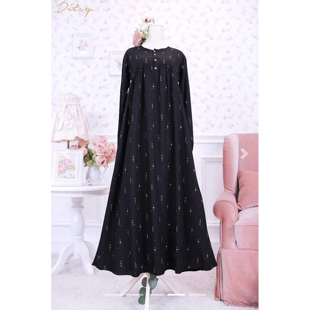 Ditsy Februari Vinette Jetblack Size M
