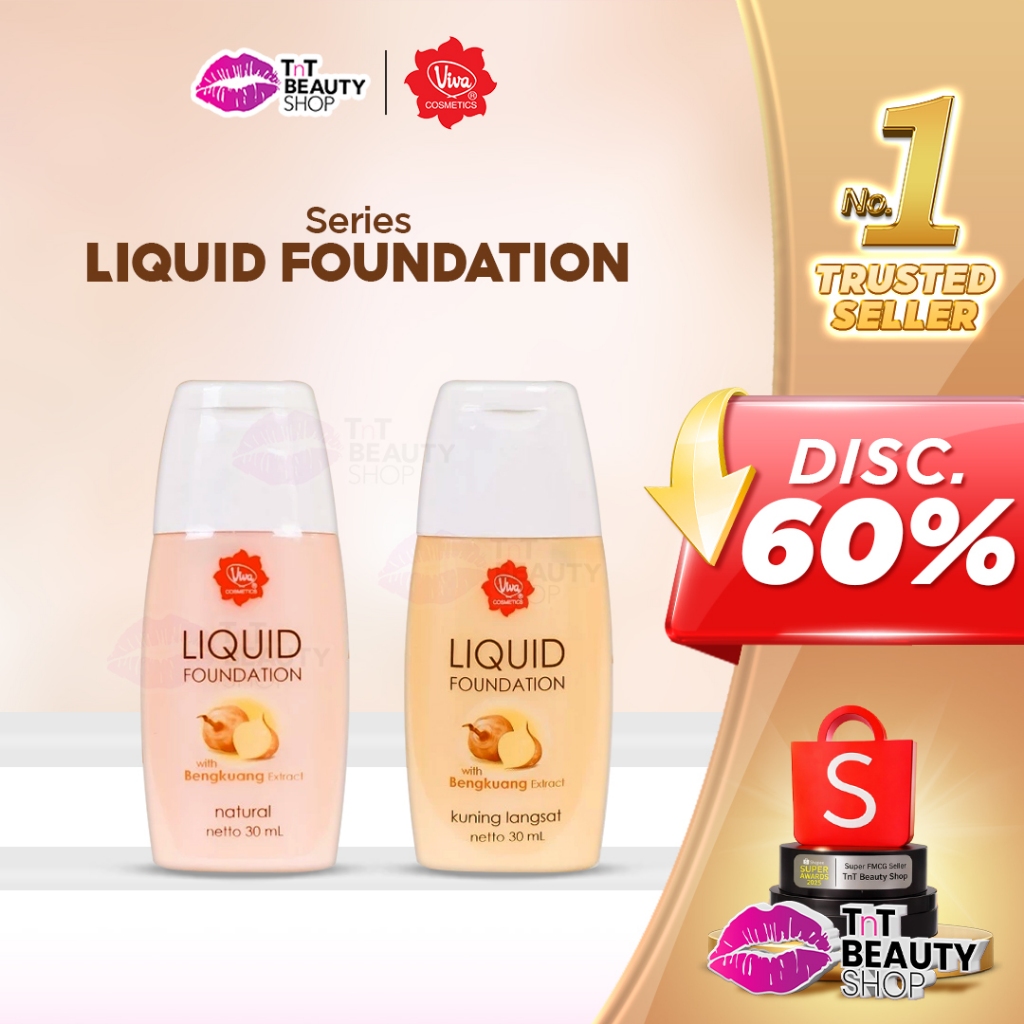 Viva Cosmetic Liquid Foundation Bengkuang | Alas Make Up MakeUp | TnT Beauty Shop