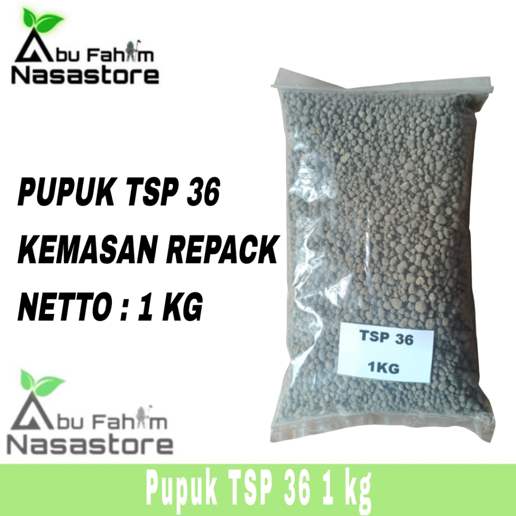 PUPUK TSP 36 KEMASAN 1 KG / PUPUK PENYUBUR PEMBENAH TANAH