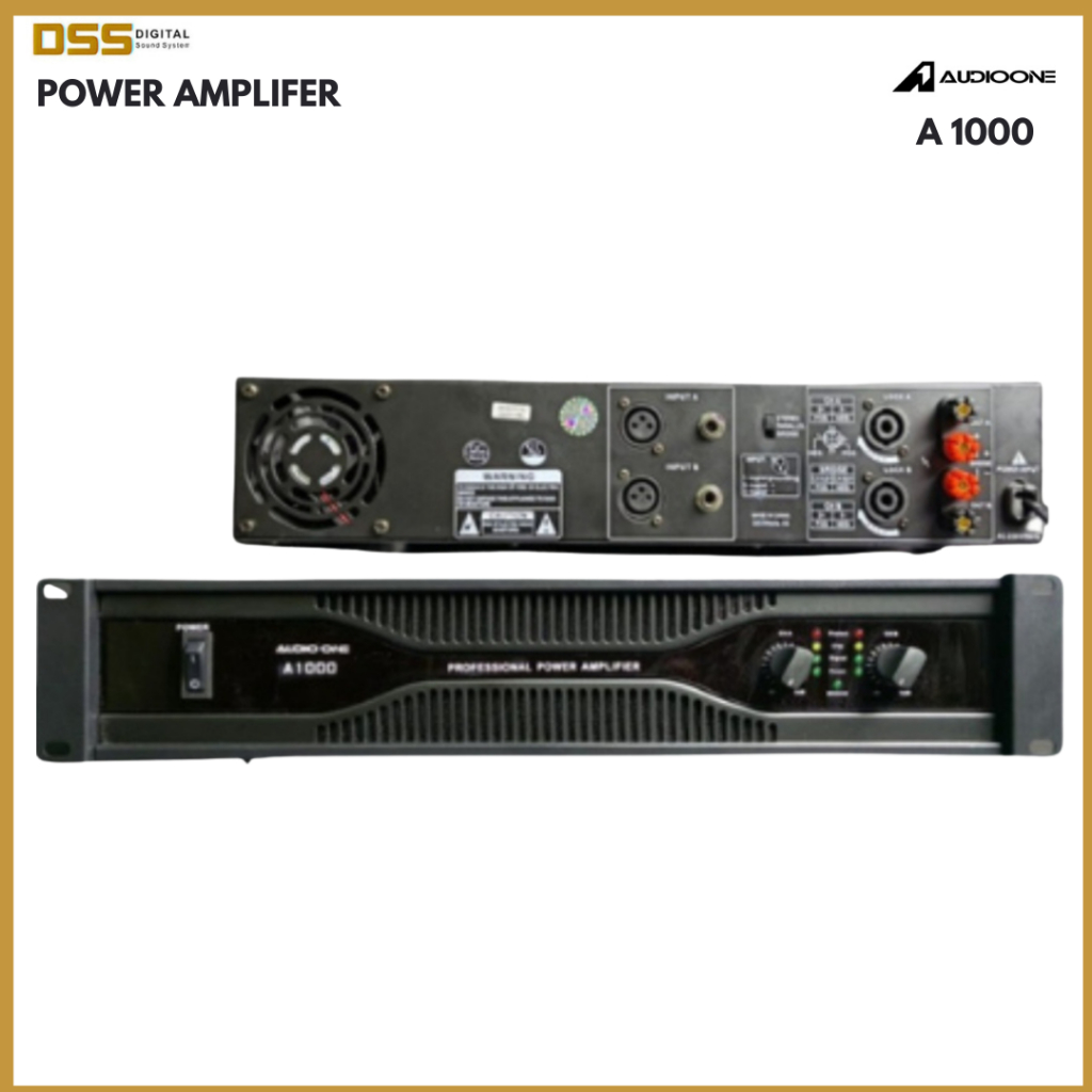 Power Amplifier AudioOne Type A-1000 ORIGINAL 100% - digital sound system - dss