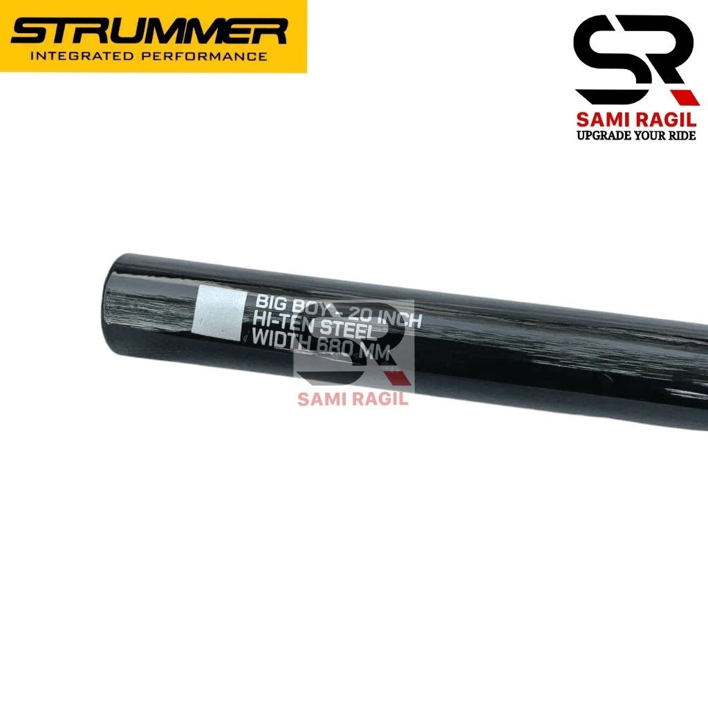 Stang Bmx Strummer Lontong 22.2 Besi Hitam Tebal Sepeda 20" Mtb Federal Stir Handlebar Co