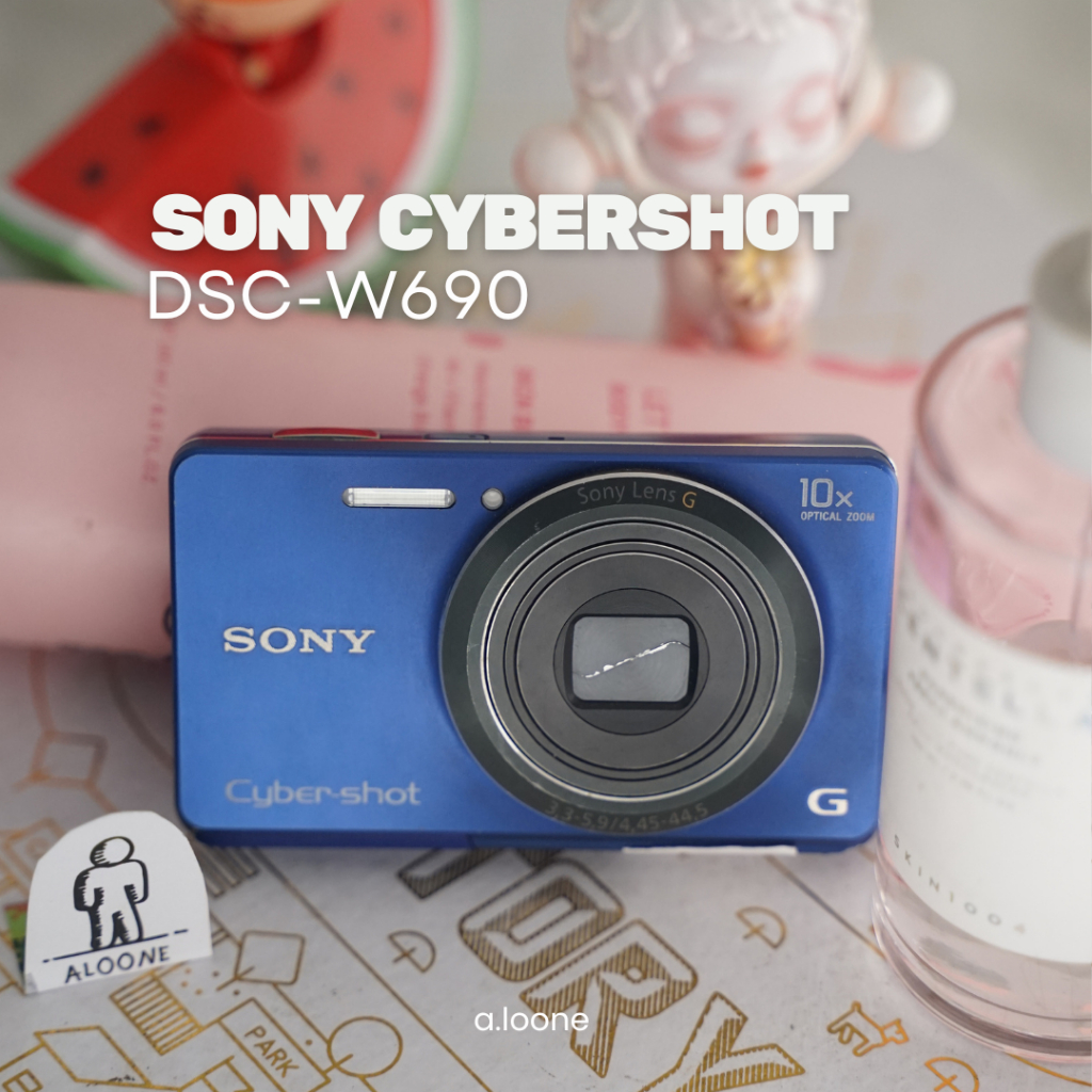 SONY CYBER-SHOT DSC-W690 BLUE SERIES — DIGICAM COMPACT STYLISH