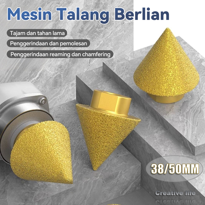 [READY] Mata CNC Router Diamond Chamfer Profil Batu Granit Marmer Nisan Kaca Mata Profil Keramik Gra