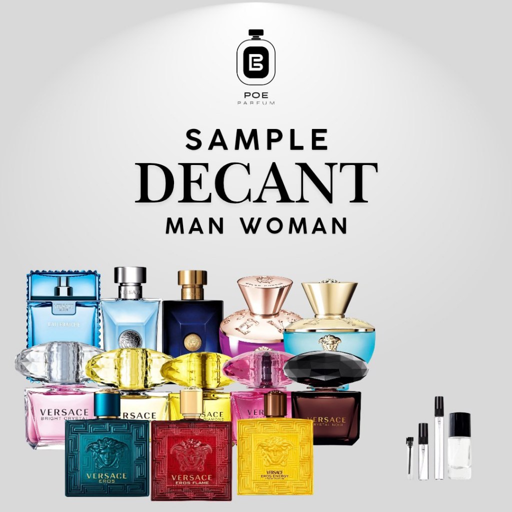 Sample Parfum Pria Wanita V e r s a c e man woman Series Decant tester vial 2ml 5ml 10ml 20ml Parfum