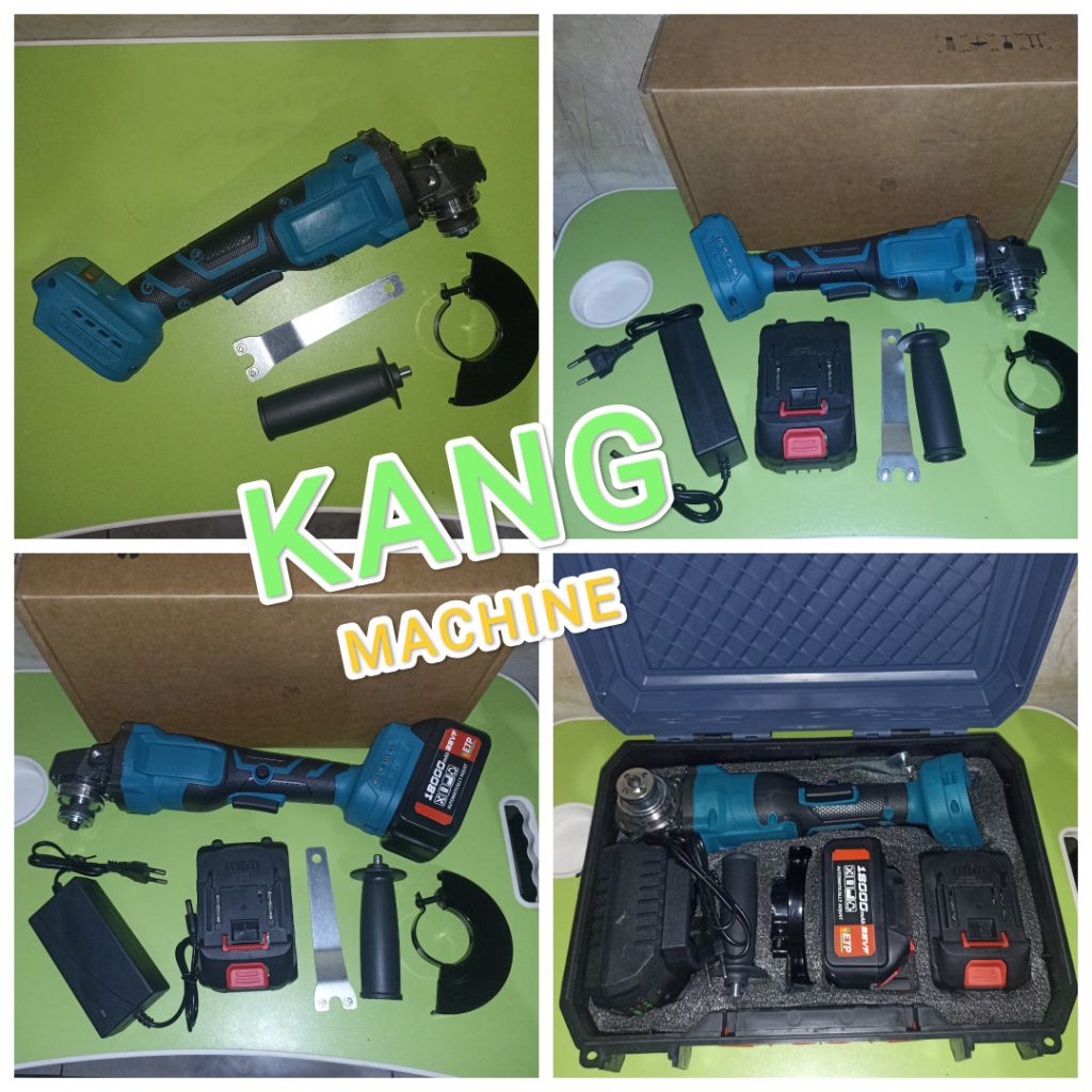 Gerinda baterai Youwe / Gui que angle grinder cordless / gerinda cordless 18V 20V 21V LXT